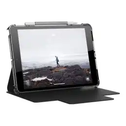 [U] Case for iPad 10.2-in (9 - 8 - 7 Gen, 2021 - 2020 - 2019) - Lucent Black - Ice - Étui à rabat pour... (12191N314043)_4